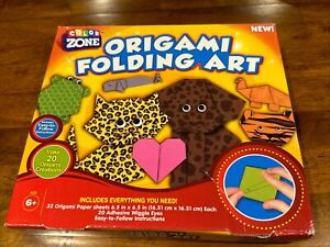 New Color Zone Origami Folding Art + Extra Sheets Kids Craft Kit 20 Creations