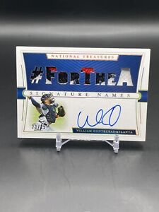 2021 National Treasures William Contreras # /25 RC Patch Auto #SNA-WC For The A