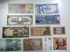 Circulated Lot of 10 Assorted Foreign Banknotes World Paper Money Currency Lot