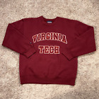 Vintage Virginia Tech Hokies Sweatshirt Adult Large Red Pullover Jansport USA