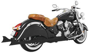 Freedom Performance Shark Tail True Dual Full Exhaust System Black #IN00048 (For: Indian Roadmaster)
