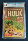 Icredible Hulk #102 CGC 7.5 WHITE Pages 1968