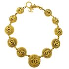 Chanel Medallion Necklace Gold 113275