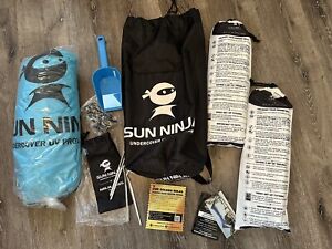 Sun Ninja Beach Tent Shelter LG 10’x10’ UPF50+ Never Used With Tags Complete.