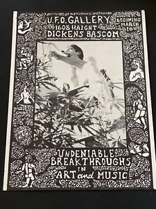 Psychedelic AOR Era U.F.O. Gallery Haight Street Dickens Bascom Original Poster