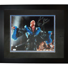 Ric Flair Autographed Wrestling (Blue Robe Horizontal) Deluxe Framed 11x14 Photo