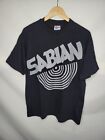 Vintage Sabian Cymbals Short Sleeve Tshirt Mens Size Large Black Single Stitched