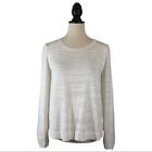 CAbi Sophia Sweater Ivory Lace Style 5005, Size S