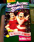 SING ALONG SONGS DISNEY VHS THE TWELVE DAYS OF CHRISTMAS DECK THE HALLS