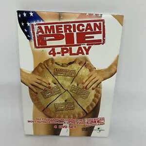 American Pie 4-Play DVD SET (ALL 4 MOVIES) Region 4 *MISSING SLIP CASE* FreePost