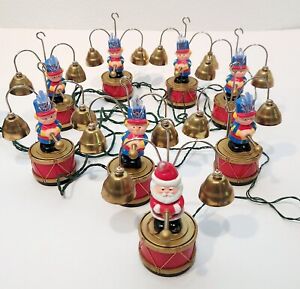 Mr Christmas Santa's Marching Band 8 Figures Bells 35 Songs Working w Sml Issue