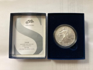 2008 W silver eagle in original mint packaging