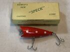 Vintage Old Wood Ramco’s Speck Fishing Lure Red/White Spots In Box Nice!!