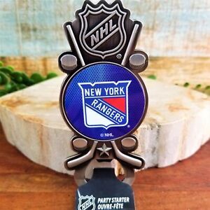 New York Rangers NHL Party Starter Magnetic Metal Bottle Opener Sports Fan