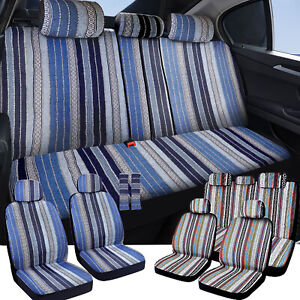 For Jeep Cloth Car Seat Covers Full Set Front Rear Protect Cushion 2/5 Seaters (For: Jeep)