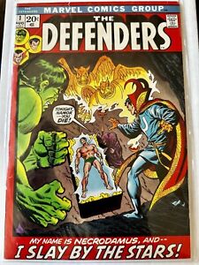 THE Defenders #1 CGC 9.0! Dr Strange. The Hulk. 1st Necrodamus 1972 Bronze Age