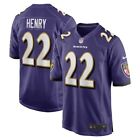 Baltimore Ravens Derrick Henry #22 Nike Men's Purple Official NFL Game Jersey