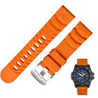 24mm Luminox Waterproof Sweatproof Silicone Watch Band Strap with Buckle