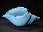Vintage Van Briggle Pottery Turquoise Blue Conch Seashell 8 3/4