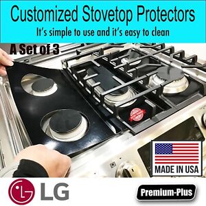 LG Stove Protectors, Custom cut to fit your Stove, Lifetime Warranty