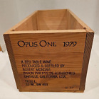 1979 Opus One - Empty Wood Wine Box Decorative, Storage Wine Bottles Crate 3L
