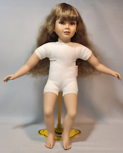 My Twinn Doll 1996 Body Date, White Body Ash Blonde Hair Blue Eyes No Neck Date