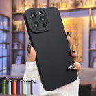 For iPhone 15 Pro Max Plus 14 13 Liquid Silicone Case Shockproof Soft TPU Cover