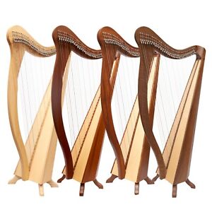 36 String Ard Ri Irish Harp by Muzikkon, Celtic Irish Lever harp,irish Folk harp