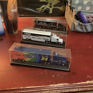 Racing Champions 1:64 NASCAR Transporters Dale Jeff And Iron Lot Of 3