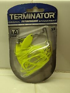 Discontinued Terminator T-1 Titanium Spinnerbait...Sharp Chartreuse...NIB!!!