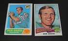 BOB GRIESE MIAMI DOLPHINS 1968 & 1975 TOPPS FOOTBALL CARDS