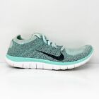 Nike Womens Free 4.0 Flyknit 631050-403 Blue Running Shoes Sneakers Size 8.5