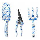 New ListingBlue Shibori Gardening Tool Set with Trowel, Cultivator and Pruner