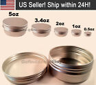 Aluminum Round Metal Tins,Storage Jar Candle Lip Balm Cosmetic Sample Containers