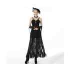 DARK IN LOVE Gothic Strap Dress Black Maxi Lace Dress size Medium