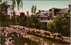 Luray VA-Virginia, Mimslyn Hotel Garden, Advert, Vintage Postcard