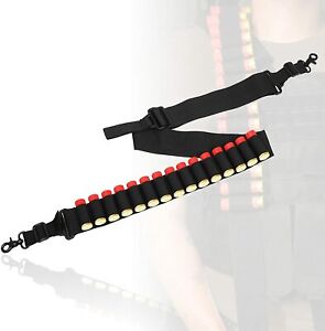 2 Point 15 Tactical Shell Sling with Steel Hook Shotgun Rifle Ammo Holder Strap