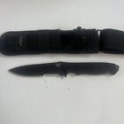 New ListingBenchmade Nimravus 140SBK Fixed Blade Knife Black Serrated With Box