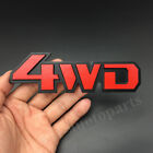 Metal Chrome Red 4WD 4x4 Car Rear Trunk Tailgate Emblem Badge Decal Sticker SUV
