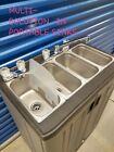 Portable Sink Mobile Concession three - compartment Hot Water w/Hand Wash Sink