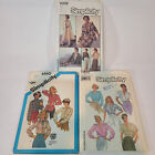 New ListingVtg Lot of (3) 1980s Sewing Patterns Simplicity Blouse, Jacket, Pants  Size 10