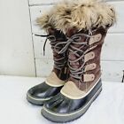 Sorel Women's Brown Suede Waterproof Joan of Arctic Winter Snow Boots - size 8