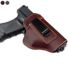 Tactical IWB Gun Holster Real Leather Concealed Carry for Most Handgun Pistol