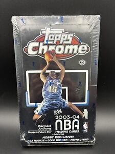 2003-04 Topps Chrome NBA BASKETBALL HOBBY BOX - Factory Sealed LeBron ROOKIE RC