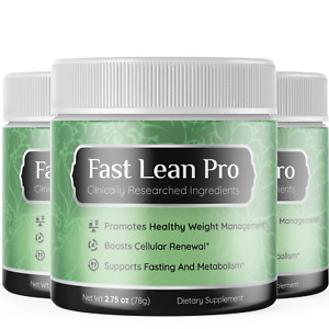 3 Pack - Fast Lean Pro - Weight Management Support Supplement Shake Powder