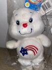 New ListingCARE BEARS 8 INCH 20TH ANNIVERSARY AMERICA CARES BEAR COLLECTORS EDITION W TAG