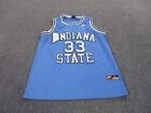 New ListingVintage Larry Bird Jersey Adult XL Blue Indiana State Basketball Nike #33 Mens