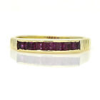 Women's Channel-Set Ruby Band Ring in 14k Yellow Gold