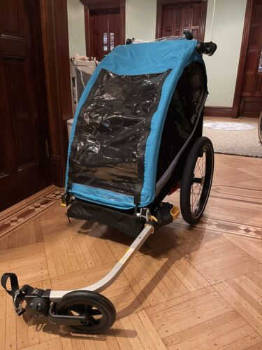 New ListingBurley D'Lite X Double Bike Trailer And Jogging Stroller - Barely Used