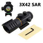 Tactical Riflescope Red Dot Sight 3X Magnif 42mm Optics Scope 5 MOA 11/20mm Rail